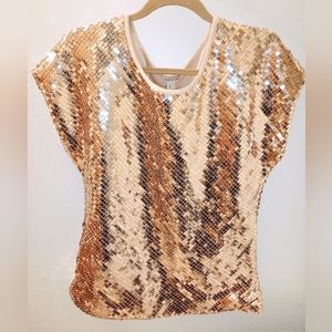 Boston Proper Blouse - Square Sequins - Like New